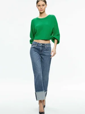 Posey Crewneck Sweater | Alice and Olivia Shop