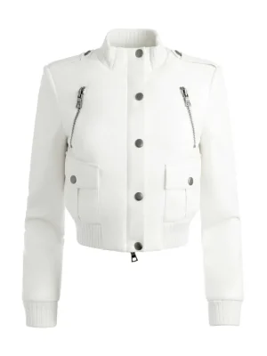 Ria Vegan Leather Moto Jacket | Alice and Olivia Fashion