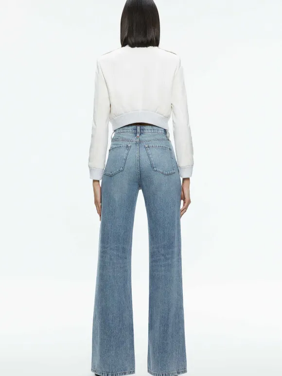 Ria Vegan Leather Moto Jacket | Alice and Olivia Fashion