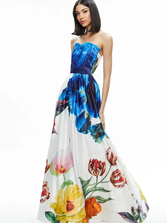 Stella Strapless Gown | Alice and Olivia Clearance