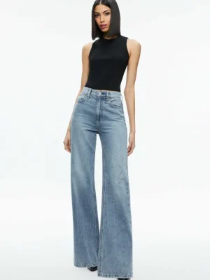 Tonita Ribbed Tank | Alice and Olivia Sale