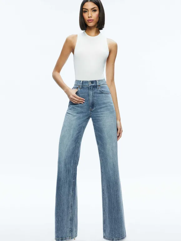 Tonita Ribbed Tank | Alice and Olivia Sale