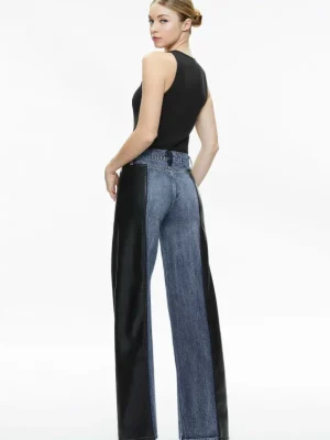 Trish Vegan Leather Baggy Jean | Alice and Olivia Store