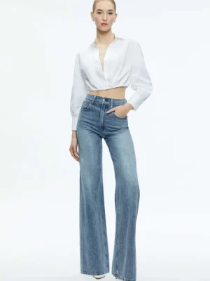 Trudy Cropped Button Down | Alice and Olivia Online