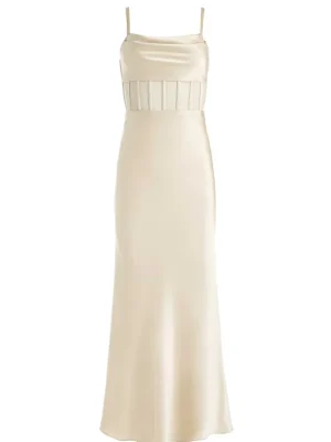 Valentina Draped Corset Maxi Dress | Alice and Olivia Clearance