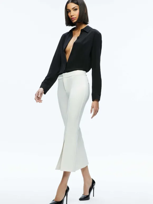 Walker Slit Hem Pant | Alice and Olivia Clearance