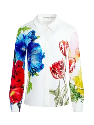 Willa Placket Top | Alice and Olivia Shop