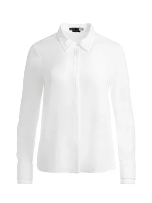 Willa Relaxed Placket Top With Piping Detail | Alice and Olivia Sale